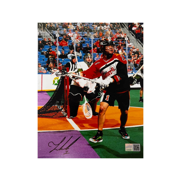 Buffalo Bandits Tehoka Nanticoke Signed Running w Ball 8x10 Photo Signed Lacrosse Photo TSE Buffalo 