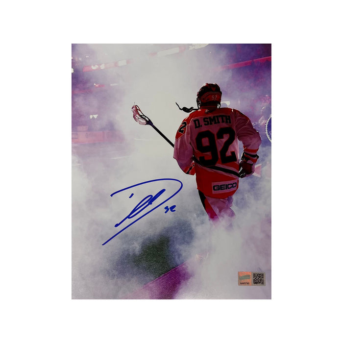 Buffalo Bandits Dhane Smith Signed Smoke 8x10 Photo Signed Lacrosse Photo TSE Buffalo 