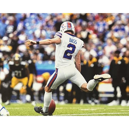 Tyler Bass Just Kicking (Back View) Unsigned 8x10 Photo Unsigned Photos TSE Buffalo 