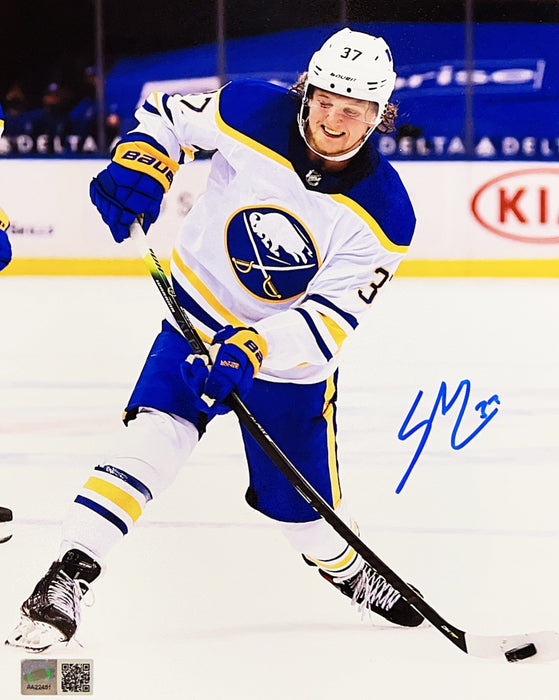 Casey Mittelstadt Taking a Shot in White Signed 8x10 Photo Signed Photos TSE Buffalo 