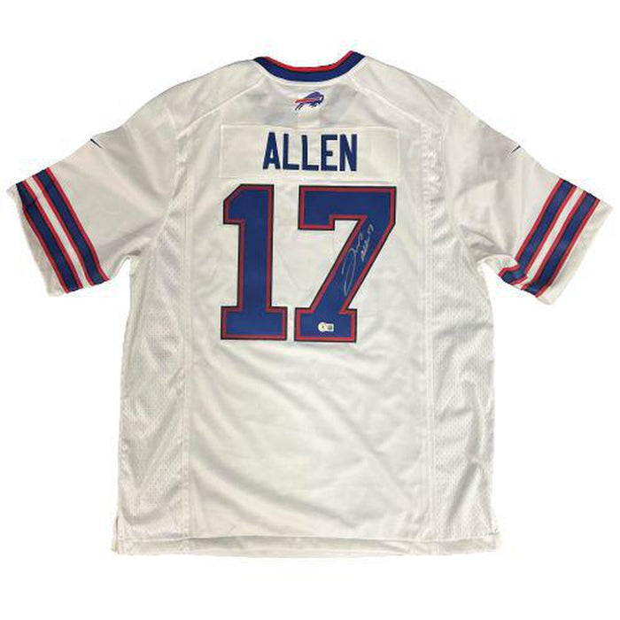 Josh Allen Signed Buffalo Bills Authentic Nike White Jersey Signed Jerseys TSE Buffalo 