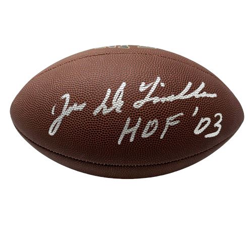 Joe DeLamielleure Signed Buffalo Bills Replica Football with HOF 03 Signed Footballs TSE Buffalo 