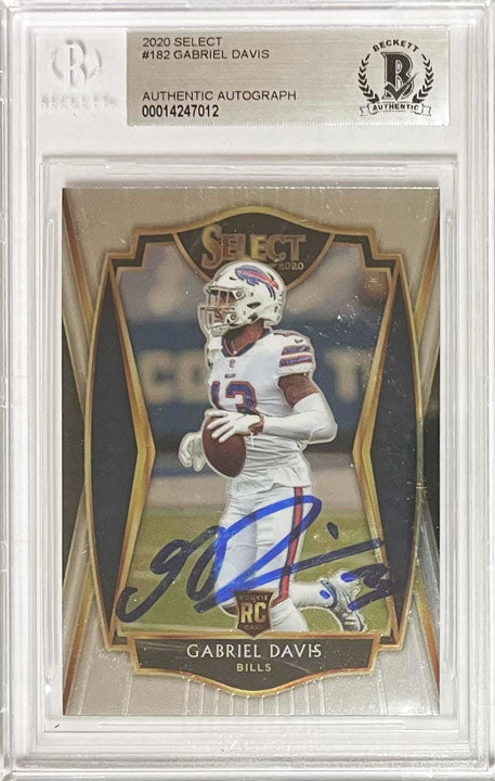 Gabriel Davis Buffalo Bills Signed 2020 Select Rookie Card TSE Buffalo 