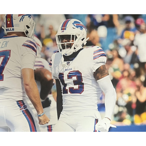 Gabriel Davis Unsigned Buffalo Bills Yelling with Allen Closeup 11x14 Photo Unsigned Photos TSE Buffalo 