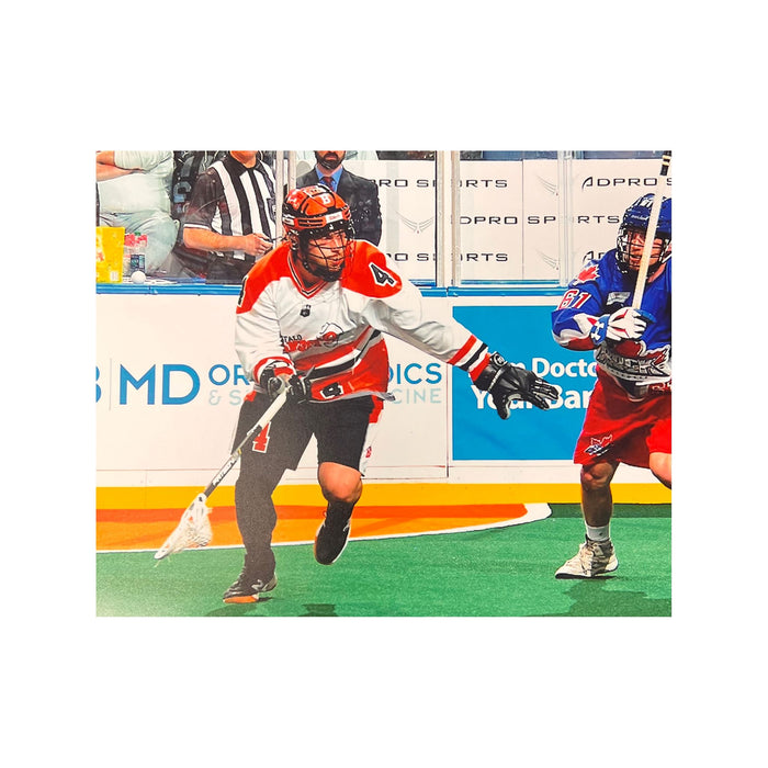 Buffalo Bandits Ian MacKay Un-signed 8x10 Stiff Arm Photo Signed Lacrosse Photo TSE Buffalo 