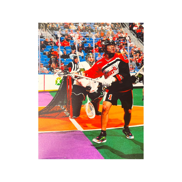 Buffalo Bandits Tehoka Nanticoke Un-signed Running 8x10 Photo Signed Lacrosse Photo TSE Buffalo 