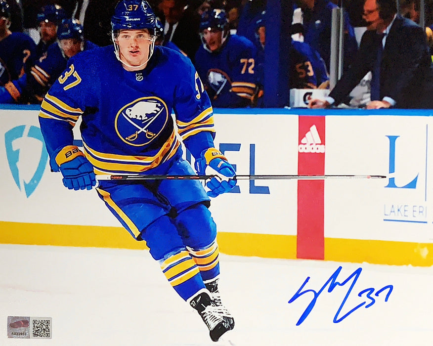 Casey Mittelstadt Skating in Blue Signed 8x10 Photo Signed Photos TSE Buffalo 