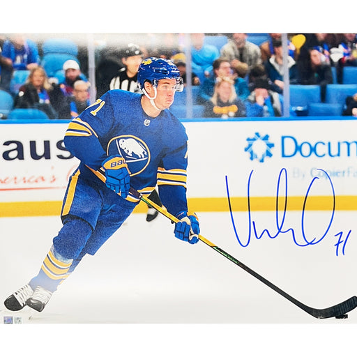 Victor Oloffson Skating with Puck Signed 16x20 Photo Signed Photos TSE Buffalo 