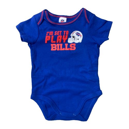 3 Piece Buffalo Bills Onesie Set General Merchandise TSE Buffalo 