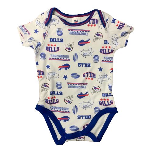 3 Piece Buffalo Bills Onesie Set General Merchandise TSE Buffalo 