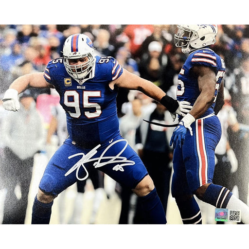 Kyle Williams Signed Buffalo Bills Arms Out Celebration Photo Signed Photos TSE Buffalo 8x10 